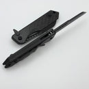 Heretic Knives M/A Jinn Flipper w/ Carbon Fiber Handles & DLC MagnaCut H213-6A-CF