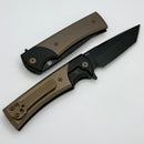 Chaves Knives Street Liberation Flipper The Suit w/ Titanium Integral Handle & Tanto M390