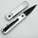 Pro-Tech Godson w/ Clear Satin Aluminum Handle & DLC 20CV Blade BSW25.Godson.1