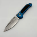 Grenade Blem Microtech Knives LUDT Gen III Stonewash Drop Point w/ Blue Handle 1135-10BL