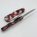 Pro-Tech Malibu Crimson Tiger Camo Handle & Satin Wharncliffe Blade 5300-CTC