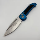 Grenade Blem Microtech Knives LUDT Gen III Stonewash Drop Point w/ Blue Handle 1135-10BL