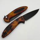 Pro-Tech Cambria Manual Del Fuego Aluminum Handles w/ Black G-10 Inlay & DLC MagnaCut CF2103-DF