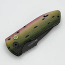 Pro-Tech SBR Short Bladed Rockeye Unique Micarta Handle & DLC S35 Blade One of a Kind