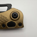 Factory Blem Microtech Borka Stitch Auto w/ Tan Handles & Partial Serrated M390 169-2TA