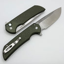 Pro-Tech Mordax Gridlock Green Aluminum Handle w/ Satin MagnaCut BSW25.Mordax.1