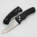 Pro-Tech Duke Black Aluminum Handle w/ Pearl Button & Stonewash MagnaCut BSW25.Duke.1