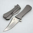 Aux Mfg Coffin XL w/ Titanium Handles & Bowie M390