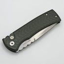 Chaves Pro-Tech Redencion 229 Auto w/ Green Tread Handle & Mosaic Button w/ Stonewash Tanto S35VN