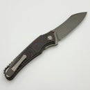 Pre-Owned Hawk Designs Talon w/ Purple Haze Fat Carbon Overlay Handles ZirBlast/Tumbled & M390