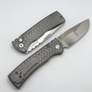 Chaves Pro-Tech Redencion 229 Auto w/ Tread 17-4 Steel Handle & Pearl Button w/ Polished Compound Ground Blade