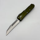 Pre-Owned Microtech UTX-85 Warhound Stonewash Standard & OD Green Signature Series 719W-10ODS