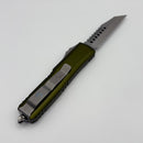 Pre-Owned Microtech UTX-85 Warhound Stonewash Standard & OD Green Signature Series 719W-10ODS