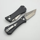 Aux Mfg Coffin Crossbar w/ Gray Aluminum Handles & Satin Tanto 14C28N Blade