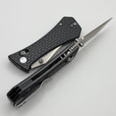 Aux Mfg Coffin Crossbar w/ Gray Aluminum Handles & Satin Tanto 14C28N Blade