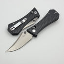 Aux Mfg Coffin Crossbar w/ Gray Aluminum Handles & Satin Bowie 14C28N Blade