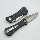 Aux Mfg Coffin Crossbar w/ Gray Aluminum Handles & Satin Bowie 14C28N Blade