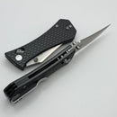 Aux Mfg Coffin Crossbar w/ Gray Aluminum Handles & Satin Bowie 14C28N Blade