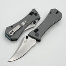 Aux Mfg Coffin Crossbar w/ Gray G-10 Handles & Bowie 14C28N Blade