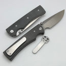 Chaves Knives Liberation 229 w/ Black Micarta & Drop Point Elmax - Blue Label