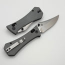 Aux Mfg Coffin Crossbar w/ Gray G-10 Handles & Bowie 14C28N Blade