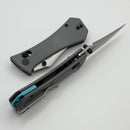 Aux Mfg Coffin Crossbar w/ Gray G-10 Handles & Bowie 14C28N Blade