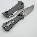 Aux Mfg Coffin Crossbar w/ Gray G-10 Handles & Tanto 14C28N Blade