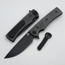 Chaves Knives Liberation Street Flipper w/ Black Micarta & Black Drop Point Elmax - Blue Label