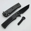 Chaves Knives Liberation Street Flipper w/ Black Micarta & Black Tanto Elmax - Blue Label