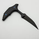 Microtech & Bastinelli Bee Marfione Select DLC w/ Carbon Fiber Handles & Blue Hardware 218-1DLCMS1