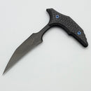 Microtech & Bastinelli Bee Marfione Select DLC w/ Carbon Fiber Handles & Blue Hardware 218-1DLCMS1