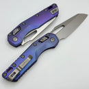 Microtech Marfione Select MSI RAM LOK Purple Haze Titanium Handles w/ Purple Accents & Stonewash M390MK 210-10MS5