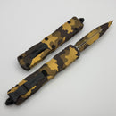 Microtech Dirac Delta Gold Camo D/E Signature Series 227-1GCS-Z4