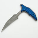 Microtech & Bastinelli Bee Marfione Select w/ Antique Blue Titanium Handles & Blue Hardware 218-10APMS3