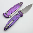 Marfione Select Microtech Socom Delta Ram-Lok w/ Purple Haze Titanium Handles & Purple Accents w/ Spear Point Stonewash M390MK 159RL-10SMS6