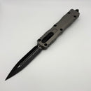 Grenade Blem Microtech Dirac Delta Natural Clear w/ Black D/E 227-1NC