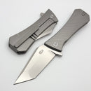 Aux Mfg Coffin XL w/ Titanium Handles & Tanto M390