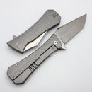 Aux Mfg Coffin XL w/ Titanium Handles & Tanto M390