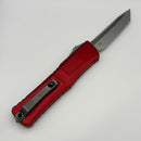 Grenade Blem Microtech Knives Combat Troodon Gen III Stonewash Tanto w/ Red Handle 1144-10RD