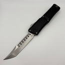 Grenade Blem Microtech Knives Combat Troodon Gen III Stonewash Hellhound w/ Black Handle Signature Series 1219-10S