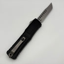 Grenade Blem Microtech Knives Combat Troodon Gen III Stonewash Hellhound w/ Black Handle Signature Series 1219-10S