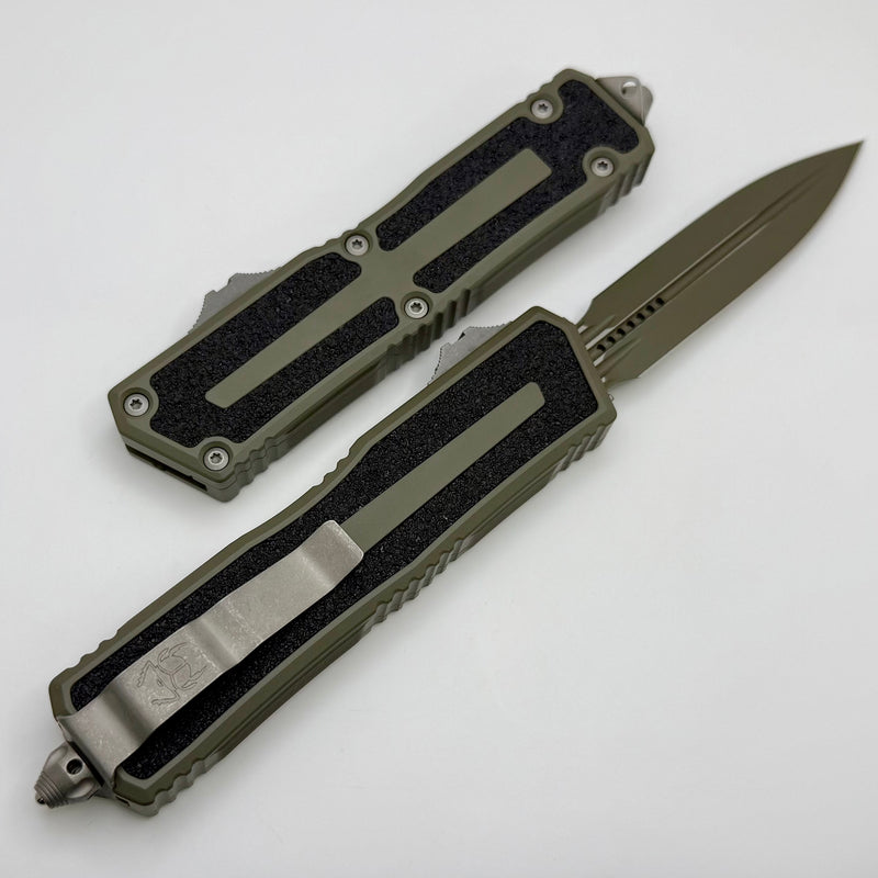 Microtech Scarab 2 Gen 3 D/E Cerakote Moss Green 1280-1MG-C21Z13