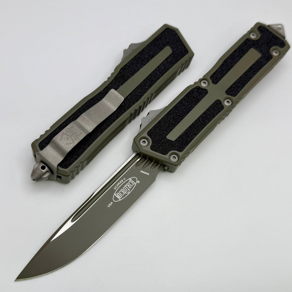 Microtech Scarab 2 Gen 3 S/E Cerakote Moss Green 1278-1MG-C21Z13