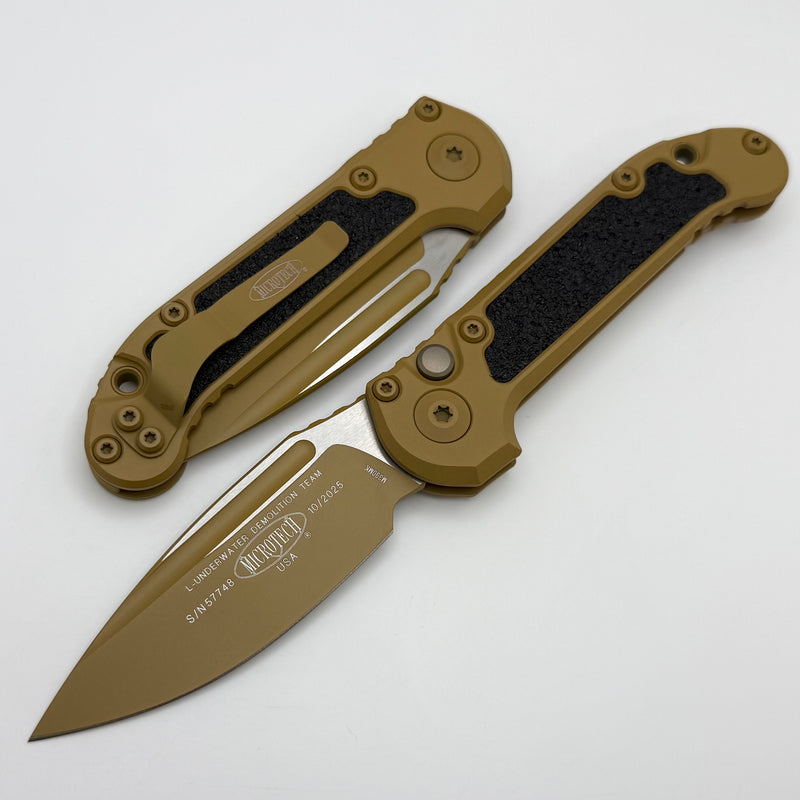 Microtech Knives LUDT Gen III Cerakote RAL8000 Drop Point 1135-1CRA