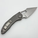 Microtech Borka Stitch Natural Clear Stonewash Standard 169-10NC (Consignment)