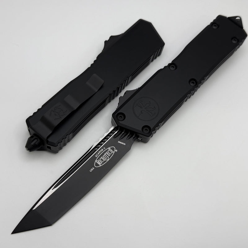 Microtech Scarab 2 Gen 3 Executive Tactical w/ Black Handles & Tanto M390MK 1177-1T