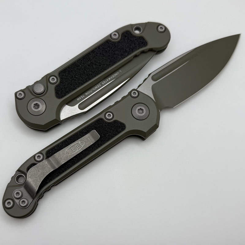 Microtech Knives LUDT Gen III Cerakote Moss Green Drop Point 1135-1MG-C21Z13