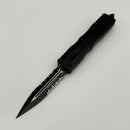 Factory Blem Microtech Dirac Black Standard & D/E Partial Serrated 225-2T
