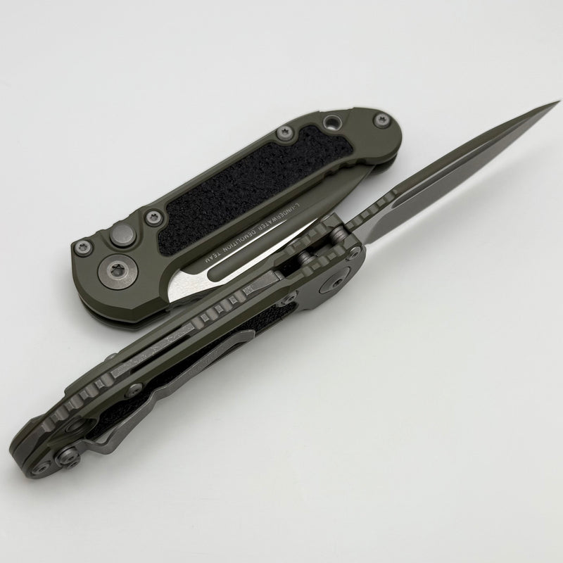 Microtech Knives LUDT Gen III Cerakote Moss Green Drop Point 1135-1MG-C21Z13