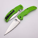 Spyderco Native Chief Lightweight Salt w/ Green FRN Handles & Serrated LC200N C244PGR